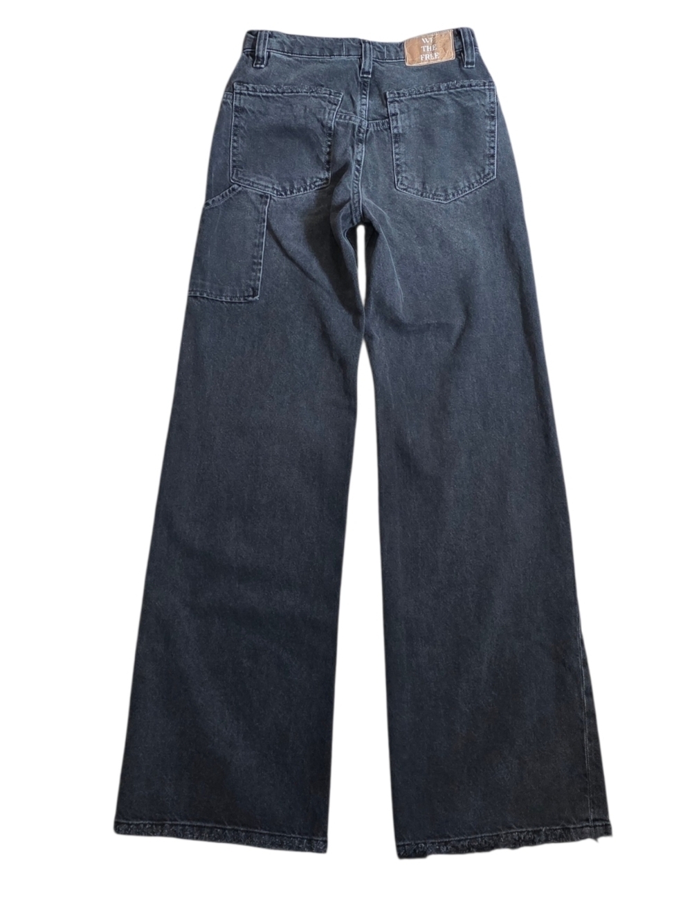 We The Free Tinsley Baggy Wide Leg Celestia Black Denim Size 24 - Picture 3 of 13